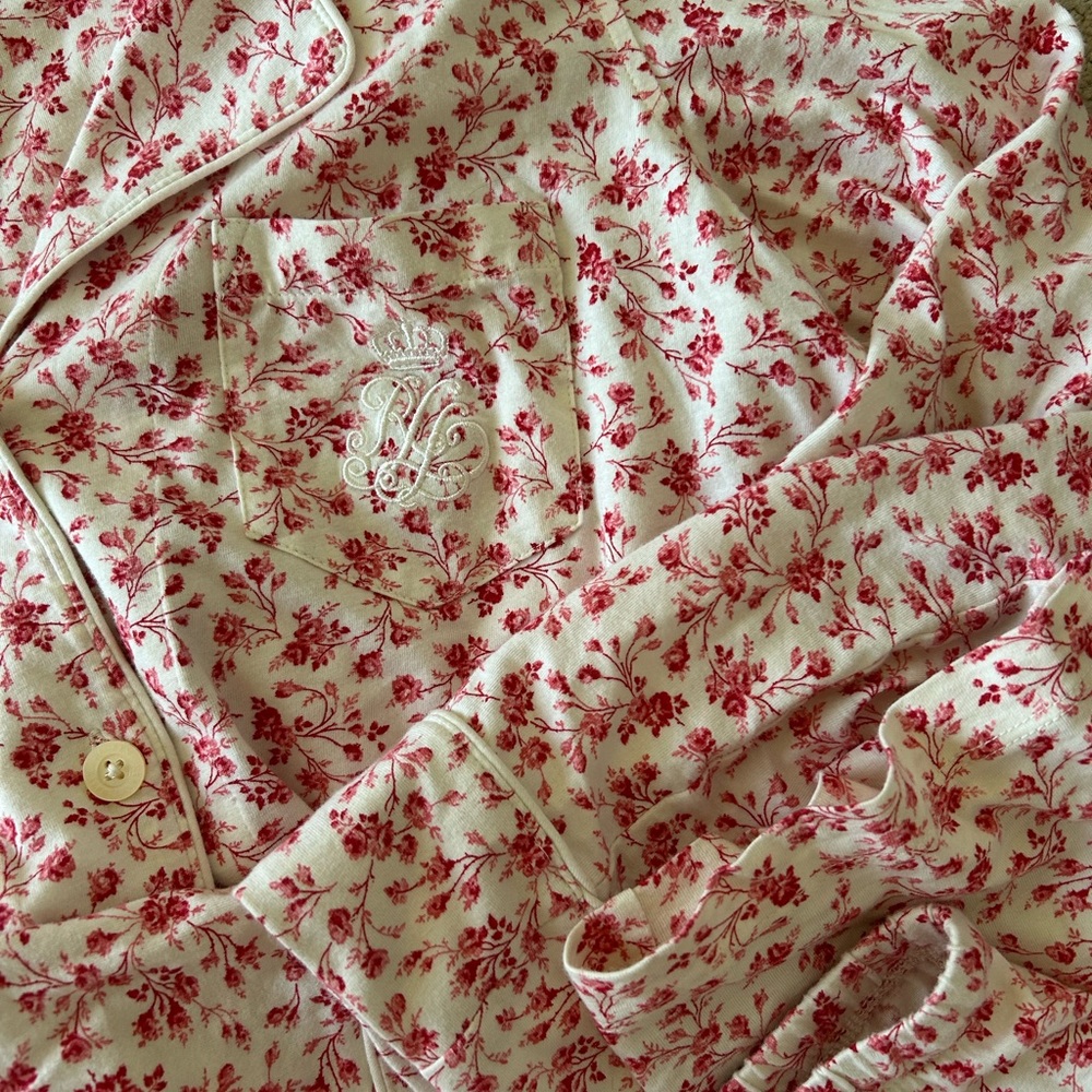 Ralph Lauren Rose Pajama Set - New